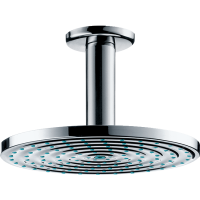 Верхний душ hansgrohe Raindance S 180 1jet EcoSmart с потолочным кронштейном 27464000, хром