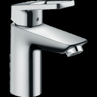 Смеситель hansgrohe Logis loop для раковины со средним изливом и сливным гарнитуром 71151000/U, хром, уцененный товар