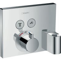 Внешняя часть термостата для душа hansgrohe ShowerSelect скрытого монтажа 15765000, хром