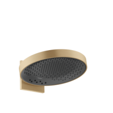 Верхний душ hansgrohe Rainfinity 360 3jet с настенным креплением скрытого монтажа 26234140, шлифованная бронза