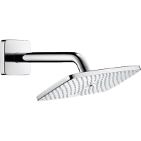 Верхний душ hansgrohe Raindance E 240 1jet EcoSmart с настенным кронштейном 27375000, хром