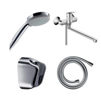 Готовый набор для ванны hansgrohe Logis с ручным душем Croma HG-PR134, хром