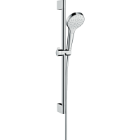 Душевой гарнитур hansgrohe Croma Select S 110 1jet EcoSmart со штангой 65 см, белый/хром