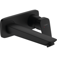 Внешняя часть смесителя для раковины hansgrohe Logis скрытого монтажа, настенный 71220670, матовый черный