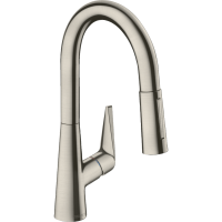 Смеситель для кухонной мойки hansgrohe Talis M51 160, с вытяжным душем 2jet 72815800, под сталь