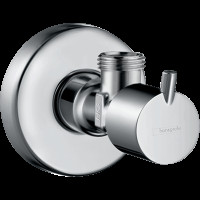 Вентиль угловой hansgrohe 3/8, хром