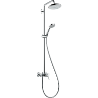 Душевая система hansgrohe Croma 220 1jet со смесителем для душа 27222000, хром