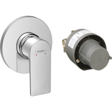 Смеситель для душа hansgrohe Rebris E, скрытого монтажа, в комплекте со скрытой частью