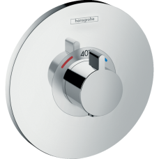 Внешняя часть термостата для душа hansgrohe Ecostat S скрытого монтажа 15755000, хром