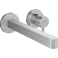 Смеситель для раковины hansgrohe Finoris скрытого монтажа, настенный, с изливом 22.8 см