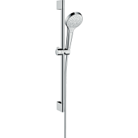 Душевой гарнитур hansgrohe Croma Select S 110 3jet Multi EcoSmart со штангой 65 см 26561400, белый/хром