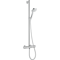 Душевая система hansgrohe Croma Select E SemiPipe Multi с термостатом, белый/хром