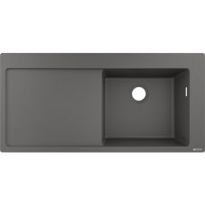 Кухонная мойка hansgrohe S51 S514-F450 врезная с левым крылом 43314290, серый камень
