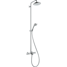 Душевая система hansgrohe Croma 220 1jet с термостатом для ванны 27223000, хром