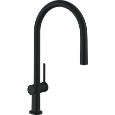 Смеситель для кухонной мойки hansgrohe Talis M54 210, с вытяжным изливом 1jet 72802670, матовый черный
