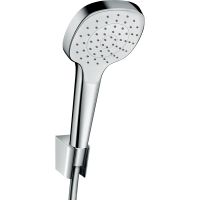 Душевой набор hansgrohe Croma Select E 110 1jet с держателем и шлангом 125 см, белый/хром