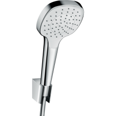 Душевой набор hansgrohe Croma Select E 110 1jet с держателем и шлангом 125 см 26424400, белый/хром