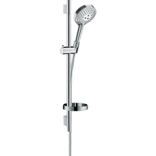 Душевой гарнитур hansgrohe Raindance Select S 120 3jet PowderRain со штангой 65 см и мыльницей 27654000, хром