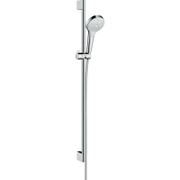 Душевой гарнитур hansgrohe Croma Select S 110 3jet Multi со штангой 90 см 26570400, белый/хром