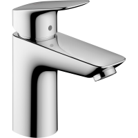 Смеситель для раковины hansgrohe Logis 100 CoolStart, со сливным гарнитуром 71102000, хром