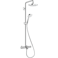 Душевая система hansgrohe Croma Select E 180 2jet с термостатом для ванны 27352400, белый/хром