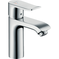 Смеситель для раковины hansgrohe Metris 110 CoolStart, со сливным гарнитуром, хром