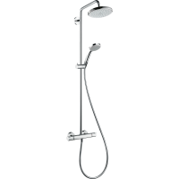 Душевая система hansgrohe Croma 220 1jet EcoSmart с термостатом 27188000, хром