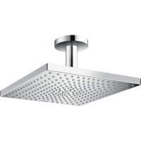 Верхний душ hansgrohe Raindance E 300 1jet EcoSmart с потолочным кронштейном 26251000, хром