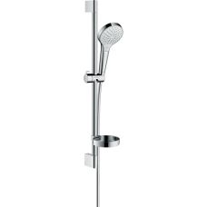 Душевой гарнитур hansgrohe Croma Select S 110 3jet Vario со штангой 65 см и мыльницей 26566400, белый/хром