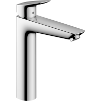 Смеситель для раковины hansgrohe Logis 190, без сливного гарнитура 71091000, хром