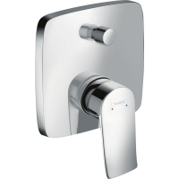 Внешняя часть смесителя для ванны hansgrohe Metris скрытого монтажа 31454000, хром