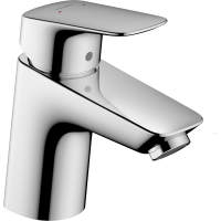 Смеситель для раковины hansgrohe Logis 70 LowFlow, со сливным гарнитуром, хром