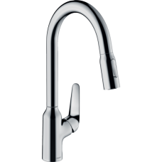 Кухонный смеситель Hansgrohe Focus M42 однорычажный, 220, с вытяжным душем, 2jet, sBox
