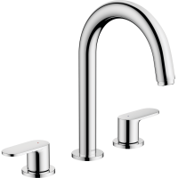 Смеситель для раковины на 3 отверстия, со сливным гарнитуром Hansgrohe Vernis Blend