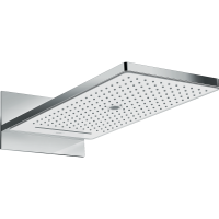 Верхний душ hansgrohe Rainmaker Select 580 3jet EcoSmart с настенным креплением скрытого монтажа, белый/хром