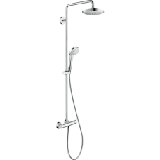 Душевая система hansgrohe Croma Select E 180 2jet с термостатом 27256400, белый/хром