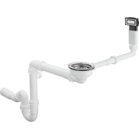 Система слива-перелива hansgrohe с ручным управлением D14-10 43921800, под сталь