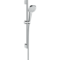 Душевой гарнитур hansgrohe Croma Select E 110 3jet Multi EcoSmart со штангой 65 см, белый/хром