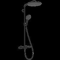 Душевая система hansgrohe Raindance Alive S Puro Showerpipe 300 1jet с Ecostat Element, 24592670, матовый черный