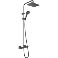 Душевая система hansgrohe Vernis Shape 230 1jet EcoSmart с термостатом 26097670, матовый черный