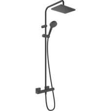 Душевая система hansgrohe Vernis Shape 230 1jet EcoSmart с термостатом 26097670, матовый черный