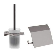 Готовый набор аксессуаров hansgrohe AddStoris HG-PR194, шлифованный черный хром