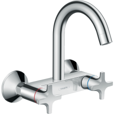 Смеситель для кухонной мойки hansgrohe Logis M32 двухвентильный 71286000, хром