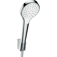 Душевой набор hansgrohe Croma Select S 110 1jet с держателем и шлангом 160 см, белый/хром