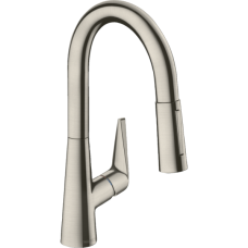 Смеситель для кухонной мойки hansgrohe Talis M51 160, с вытяжным душем 2jet 73850800, под сталь