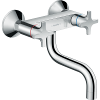 Смеситель для кухонной мойки hansgrohe Logis M32 двухвентильный, хром