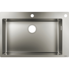 Кухонная мойка hansgrohe S71 S712-F660 врезная 43308800, нержавеющая сталь