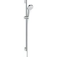 Душевой гарнитур hansgrohe Croma Select S 110 1jet со штангой 90 см 26574400, белый/хром