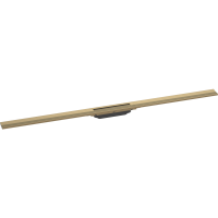 Внешняя часть трапа для душа hansgrohe RainDrain Flex, 120 см, укорачиваемая 56047140, шлифованная бронза