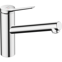 Смеситель для кухонной мойки hansgrohe Zesis M33 150, с поворотным изливом 74813000, хром